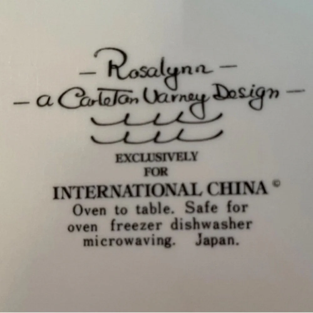 Rosalynn floral 12 in chop serving platter dish - Japan